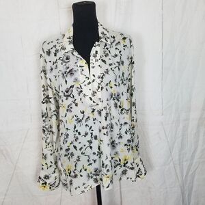 Callie Mac long sleeve popover floral top